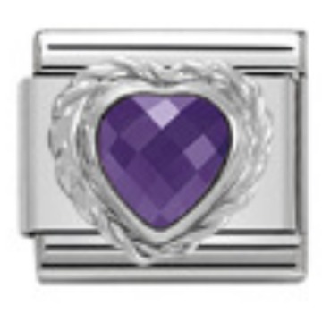 Wholesale Composable Bracelet Fan-shaped Pink Peach Heart Single 9MM Stainless Steel Elastic Bracelet