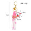 Wholesale Strawberry Floating Into Oil Acrylic Keychains