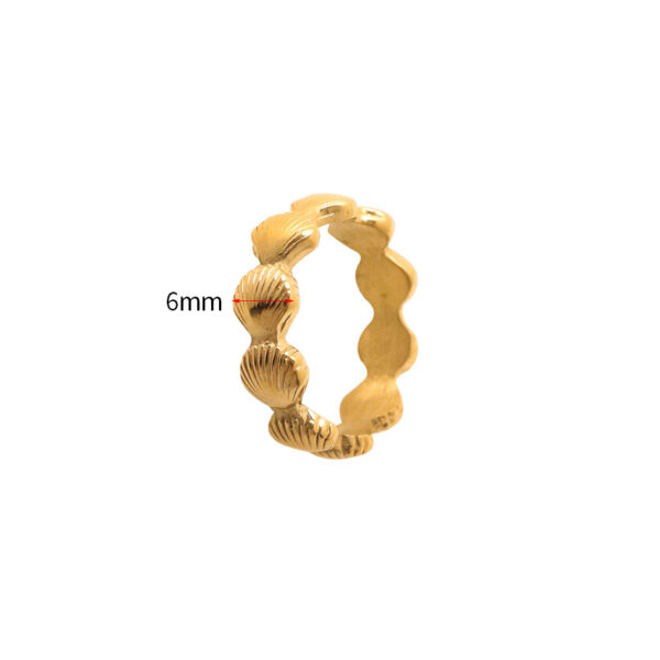 O1CN01cq4LVF1VHfcIVL9DA_4112122628-0-cib Wholesale Stainless Steel 18k Gold Plated Seashell Ring