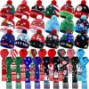 Wholesale Acrylic LED Illuminated Christmas Hat Scarf Set