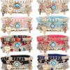 Wholesale Bohemian Devil Eye Heart Multilayer Glass Bracelet