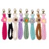 O1CN01cu6s9g1b72GAudGX3_2208367413417-0-cib Wholesale Flower Handmade Woven Cotton Rope Keychains