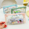 Wholesale PU Transparent Pencil Case