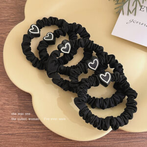 Black Love Hair Band Pack of 5
