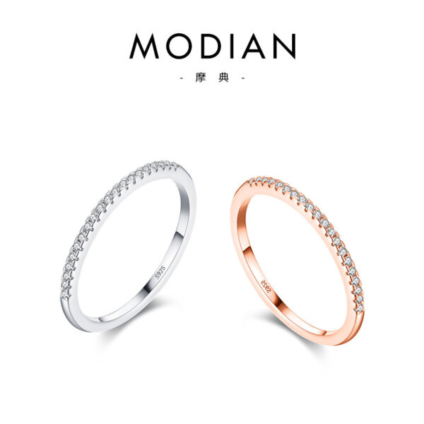 Wholesale S925 Sterling Silver Fashion Zircon Thin Ring