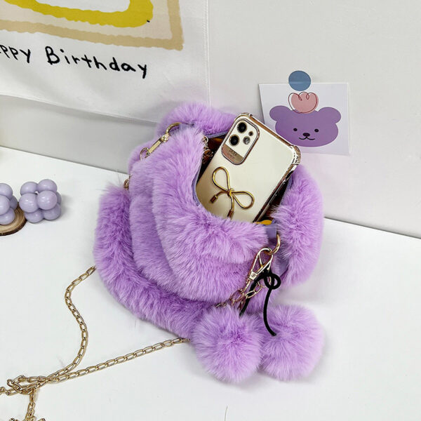 O1CN01cx5y3D1uCxw0HSpKw_4029156002-0-cib Wholesale Plush Heart Chain Shoulder Messenger Bag