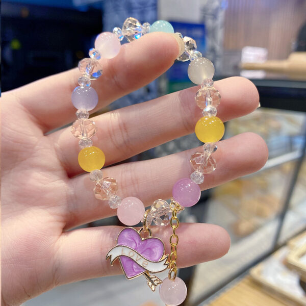 Wholesale Kids Cute Crystal Student Style Cartoon Girlfriend Bracelet