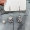 Wholesale Square Diamond Zircon Earrings