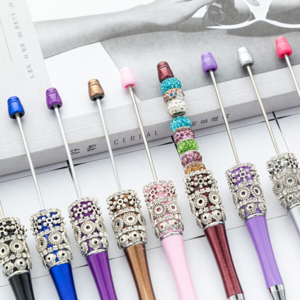 Wholesale Beadable Pen Bohemian Rhinestone Flower Patch DIY Pens