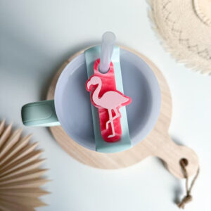Wholesale Flamingo Tumbler Tags 40oz 20oz 30oz Ice Cup 2nd Generation Cup Lid Label