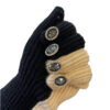 Wholesale Design Color Block Knitted Rhinestone Warm Gloves