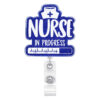 Wholesale Badge Reels Sparkling Powder Acrylic Nurse Retractable Keychain