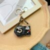 Wholesale Fabric Camellia Handbag Model Keychain