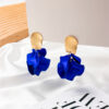 Wholesale Multi Color Petal Leaf Earrings