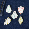 Wholesale Maple Leaf Ghost Halloween Horror Ghost Alloy Brooch