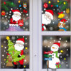 Wholesale Christmas Decorations Santa Claus Elk Static Stickers Christmas Window Decoration
