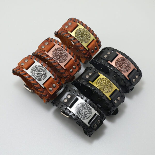 O1CN01d2YuC523CLxZthU9m_954827219-0-cib Wholesale Pirate Vintage Men's Leather Bracelet