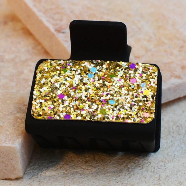 Wholesale Gretel Sequin PU Leather Hair Clip Shark Clip