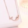 Wholesale Rose Gold Dolphin Alloy Necklaces