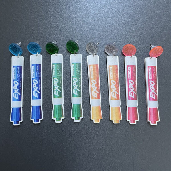 Wholesale Teacher Student Supplies Acrylic Ear Studs