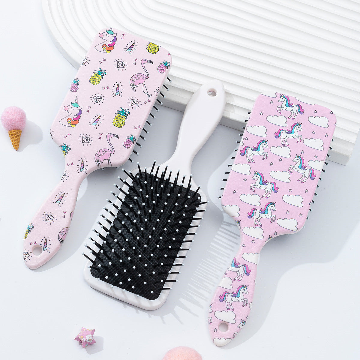 Wholesale Unicorn Cartoon DIY Plastic Comb
