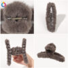Wholesale Plush Hair Clip Large Size Plush Hair Clip