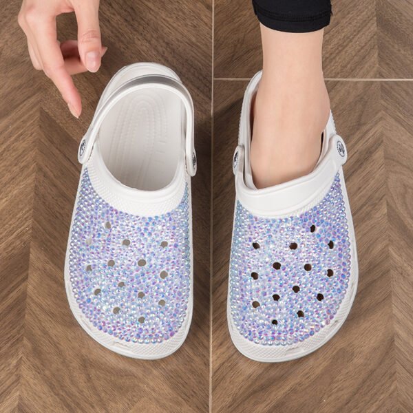 Wholesale Handmade Hot Drill EVA Hole Shoes