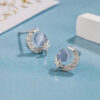 Wholesale Blue Star Moon Earrings and Earrings