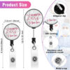 Wholesale Easy Pull Button Nurse Retractable Badge Scroll ABS Keychain
