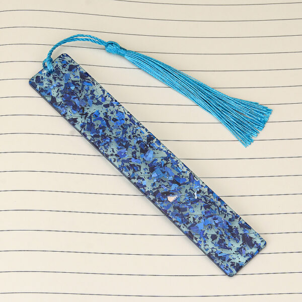 Wholesale Creative Shiny Crystal Rectangular DIY Transparent Acrylic Tassel Bookmark