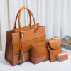 Wholesale Vintage Crocodile Pattern PU Shoulder Bag Set of Four