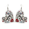 Wholesale Valentine's Day Teacher's Day Popular Heart Shape Leather Earrings