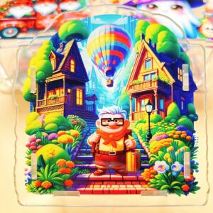 B158-flying house travel notes pen holder