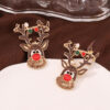 Wholesale Cartoon Christmas Elk Zinc Alloy Earrings