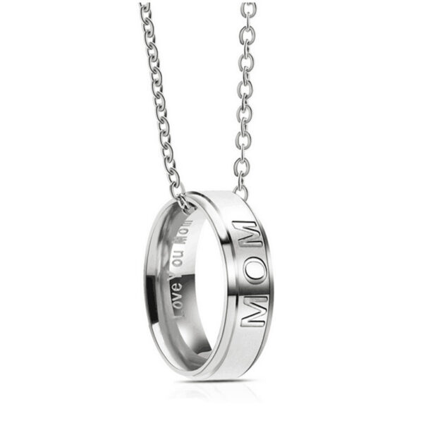 O1CN01dHrQes1RaDEPEE2nO_2811012127-0-cib Wholesale DAD MOM Ring Titanium Steel Pendant Necklaces