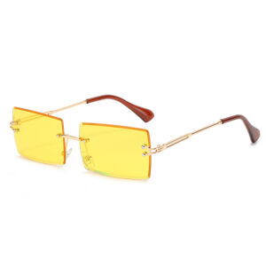 In stock / gold frame bright yellow