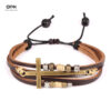 O1CN01dJQFao1zDUlC0WMl1_2217702996680-0-cib Wholesale Vintage Cross Men's Beaded Leather Bracelet