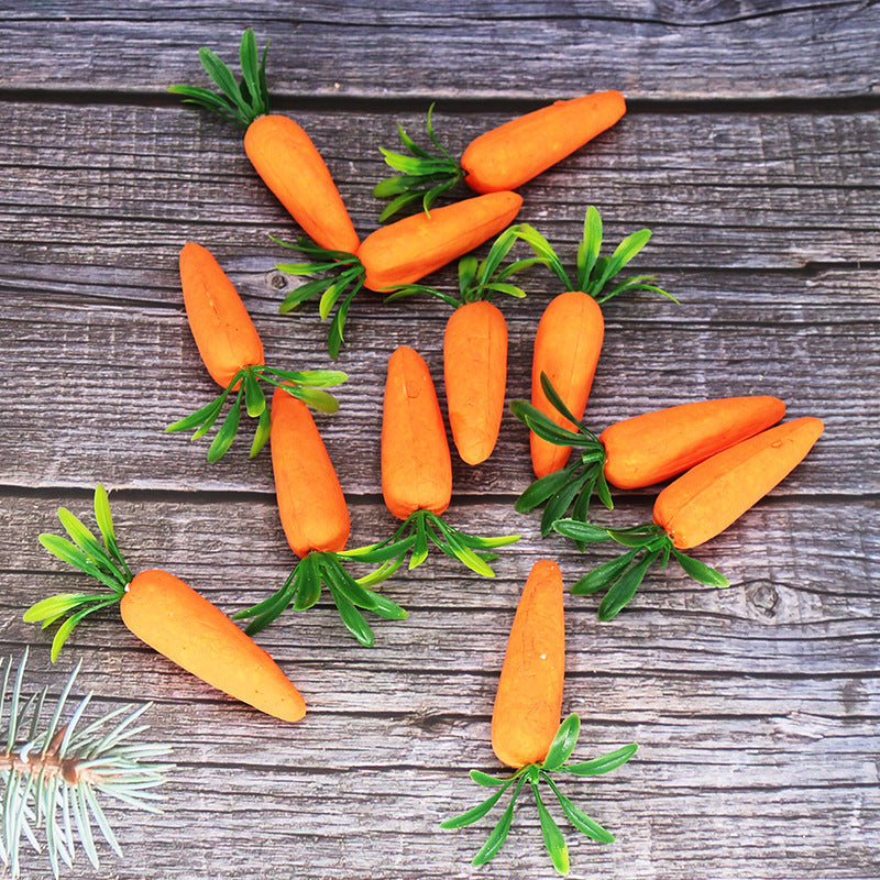 Wholesale Chilen's Easter Foam Decoration 7cm Simulated Carrot