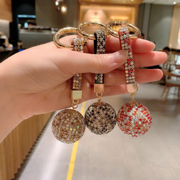Wholesale Acrylic Diamond Crystal Ball Creative Keychain