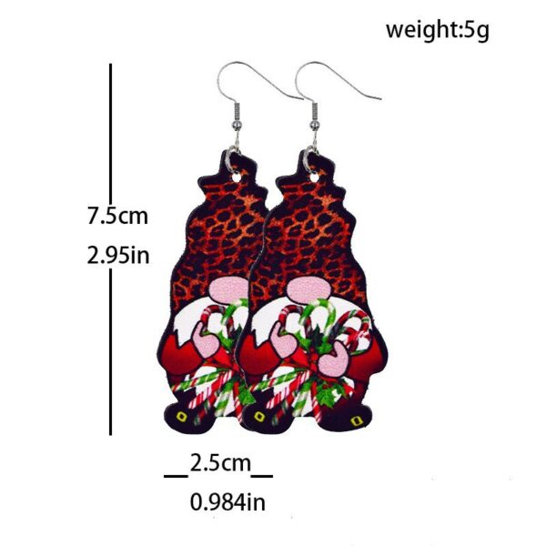 O1CN01dKJT1T2Kmr1jiMMx3_2214415949600-0-cib Wholesale Christmas Gnome Leather Earrings