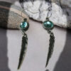 O1CN01dKeRnj1qyMX6lvx3c_2206372095564-0-cib Wholesale Opal Feather Pendant Alloy Earrings