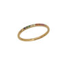Wholesale 18K Gold Plated Stainless Steel Stacking Diamond Rings