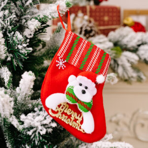 SDW038 Christmas stocking bear