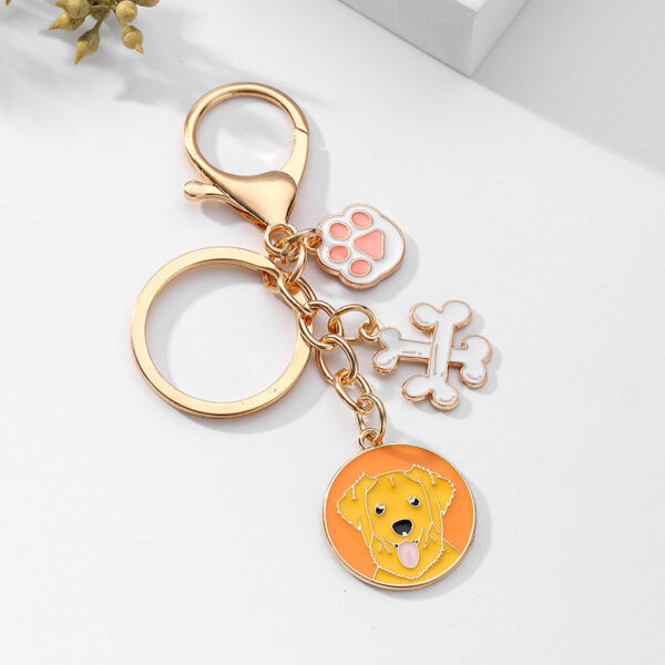 O1CN01dOXKpJ1jN4y1xBQii_2213351114535-0-cib Wholesale Cartoon Pet Dog Metal Keychain
