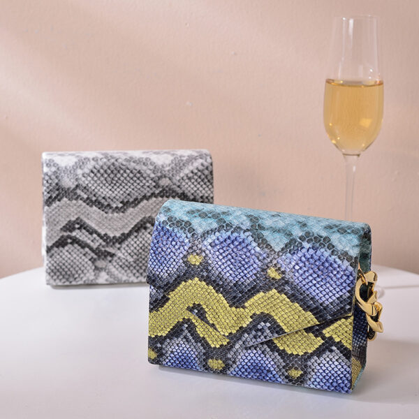 Wholesale PU Snake Pattern Bags, Dinner Bags, Party Diagonal Cross Bags