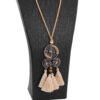 Wholesale Alloy Long Tassel Pendant Necklace