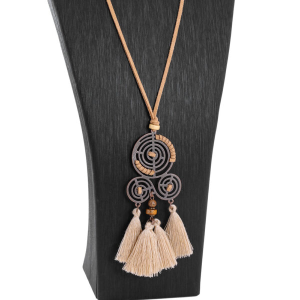 Wholesale Alloy Long Tassel Pendant Necklace