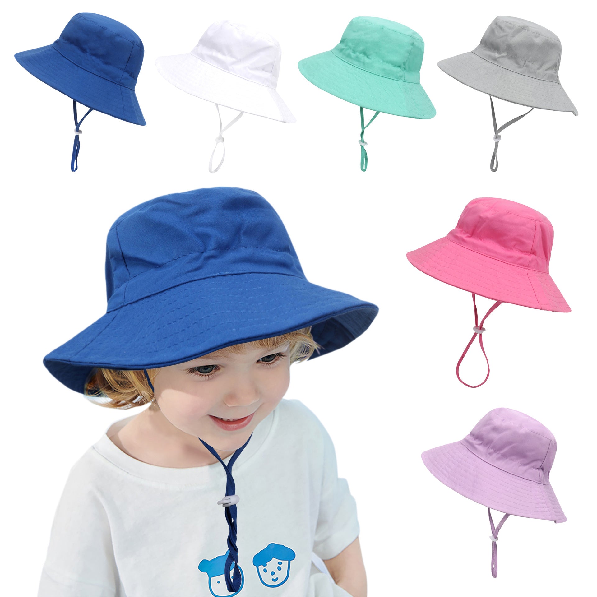 Wholesale Chilen's Breathable Basin Hat Beach Bucket Hat