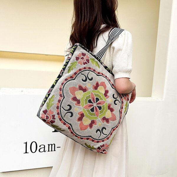 Wholesale Canvas Vintage Print Tote Bag