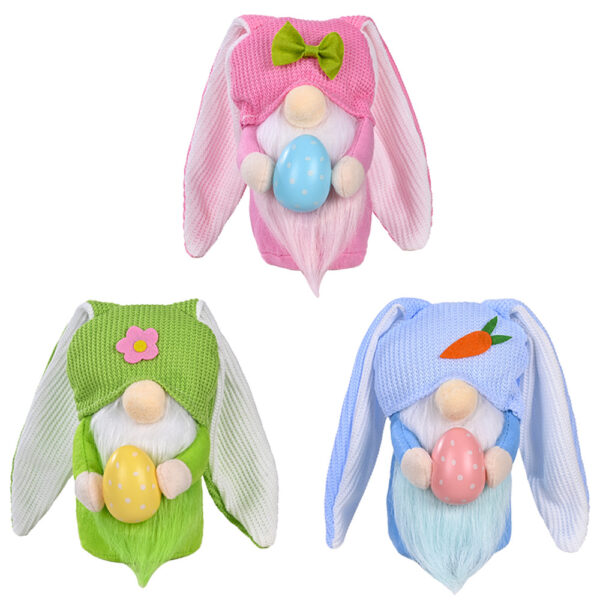 O1CN01dRQQW41mUM1vcDcSv_2207884957-0-cib Wholesale Easter Faceless Dolls, Rabbit Ears, Colored Eggs, Dwarf Polyester Doll Decorations